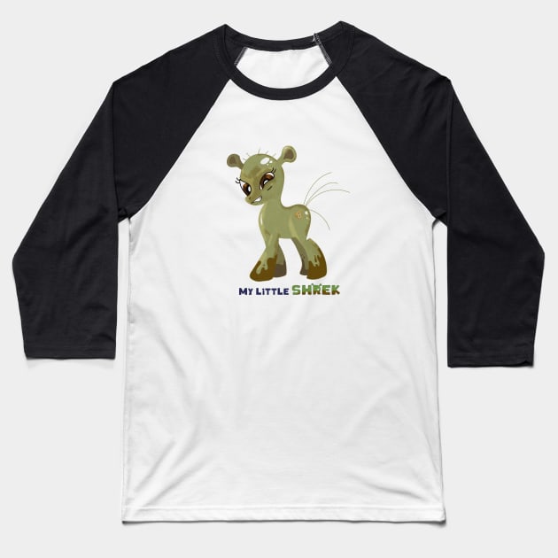 My Little Shrek Baseball T-Shirt by UnseriousDesign